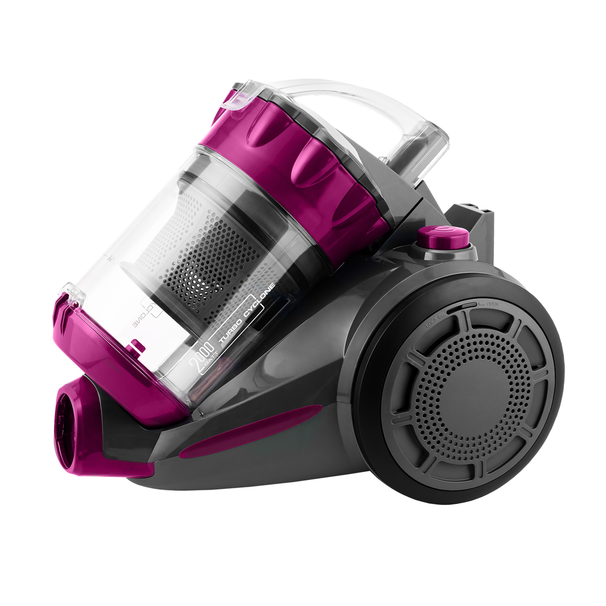 Пылесос Centek CT-2563 (фиолетовый) 2000/380Вт, 3.5л, низкий уровень шума, HEPA, металлич. труба