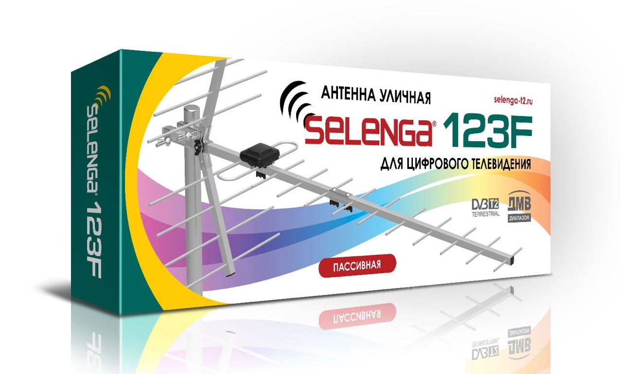 Антенна нар. Selenga 123F пассивная (DVB-T2/ДМВ, 9-13 дБи)