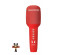 Микрофон WSTER WS-900 Красный, для караоке беспроводной (Bluetooth, динамики, USB/microSD)