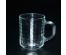 Кружка  стекло 250мл "Матрица"  (20шт/уп)  (61877)керамики в Новосибирске оптом большой ассортимент. Посуда фарфоровая в Новосибирскедля кухни оптом.