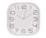 Часы настенные СН 2500 - 002 квадрат 2 25х25см, корпус белый+серебро, "Классика" (10)