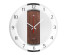 Часы настенные СН 3327 - 005 круг со вставками d=34 см, корпус прозрачный "Текстура дерева" (10)