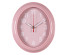 Часы настенные СН 2623 - 011 овал 22,5х26,5см, корпус розовый "Легкость" (10)