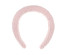 Ободок для волос, 4 см, полиэстер, пластик, розовый