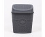 Корзина для мусора  8,35л, 260х210х248мм ASD038-G серый (Турция)