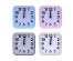 Часы будильник  LADECOR CHRONO, 8,5х8,5х3,5см, 1xAA, пластик, 4 цвета