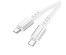 Кабель Type-С - Type-C Hoco X85 Strenght 1 метр, 60W, 3A, ТПЭ, белый (35/350)