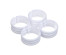 Кольца для шторок d 4,5 см, 12шт, пластик, белые