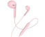 Наушники HOCO M55 вкладыши с микрофоном, 1,2 метра, розовый (31/310)