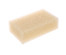 Губка для тела массажная, 16x10x5см, поролон крупнопористый (массажный), цвет бежевый