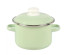 Кастрюля цилиндрическая Стальэмаль 2л  с ободком, салатовая/белая, б/д 9MD161P