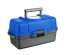 Ящик рыболова трехполочный, 44x22x24см, ударопрочный полипропилен, синийнизкой цене. Приманки оптом с доставкой по Дальнему Востоку. Удачки оптом со склада в Новосибирске.