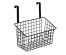 Корзинка подвесная для кухонных шкафов, 25,5х14,5х27см, металл, черный цвет
