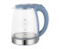 Чайник MAXTRONIC MAX-420 стекл, голубой, нерж (1,8 кВт, 1,8 л) (12/уп)