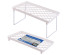 Подставка настольная складная, 38,5x23,7х18,5см, пластик, цвет белый, VL56-3