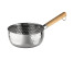 Mallony Ковш DOMESTICO, 1.8 л, из нерж стали рифлёный, с деревянной ручкой с подвесом